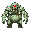 Menacing Cyclops Attack: Retro Monster Swing