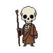 Skeletal Warrior Staff: Quiet Determination