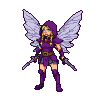 Pixel Art: character runs left, 2d sideview camera, sprite animation