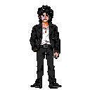 Pixel Art: Laugh on camera (generated with AI by Mavrin Runesmith).