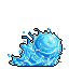Pixel Art: water elemental attack with water ball