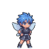 Pixel Art: anime pixie showing cool pose