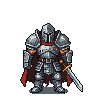 Pixel Art: set of unique warriors - top-down camera, characters facing ...