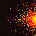 Fiery Particle Burst: Dynamic Energy Blast