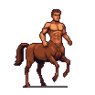 Pixel Art: centaur is galloping (Remix)