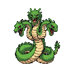 Pixel Art: hydra idle animation (generated with AI by sandacz).
