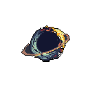 Pixel Art: Pixel perfect, supermassive black hole (generated with AI by Thaldan Warlock).