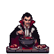 Pixel Art: vampire is cooking