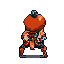 Pixel Art: character is dancing (generated with AI by sandacz).