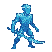 Pixel art generated with AI prompt: character is running