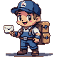 Pixel Art: Seamless loop idle breathing animation. Chest heaving. He sh...