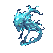A spectral water elemental with a serpentine, draconic-shaped head writhes in translucent blues and greens against a black background.