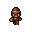 Pixel art animation of a character reloading a tactical firearm.