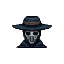 Pixel Art: Tilting head looking curiously at camera (128x128) (generated with AI by WisdomTeeth).