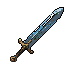 Pixel Art: set of different swords 45 degree