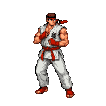 Pixel Art: fighting stance (generated with AI by sandacz).