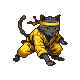 Pixel Art: cat ninja