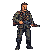 Soldier Running: Gritty Camouflage Combat Action