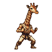 Pixel Art: character fighting stance