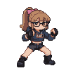 Fierce Gamer Girl Ready to Fight | Pink Bow, Dark Hoodie