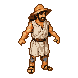 Pixel Art: a farmer walk cycle