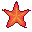 A five-pointed star with continuously shifting chromatic gradients, cycling through orange, gold, aquamarine, pink, and purple.