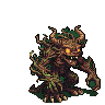 Pixel Art: arcade rpg unique forrest themed monsters, isometric perspec...