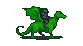 Pixel Art: knight rides on launching to fly dragon