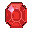 Faceted ruby, emerald, sapphire, stacks of gold coins, and a gold ingot against a checkered background.