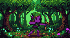 A small purple elf with a bow stands in a green, pixelated forest.