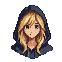 Pixel Art: character is lost - animated portrait