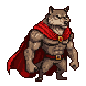 Pixel Art: hero runs right