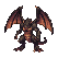 A dark-scaled dragon with glowing orange wings punches furiously.