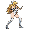 Pixel Art: single attack cycle, one punch,
