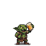 Pixel Art: set of drinking goblins