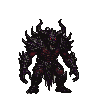 Pixel art generated with AI prompt: set of dark fantasy mons