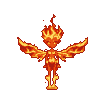 Pixel Art: fire pixie (Remix)