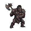 Pixel Art: gorilla attacks