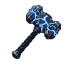 Pixel Art: thunders dance on hammer