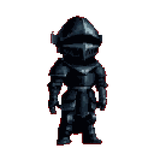 Pixel Art: knight is walking (without_bg) (generated with AI by sandacz).
