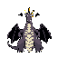 Pixel Art: Roaring dragon (64x64) (generated with AI by SHANGO).