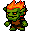 Pixel Art: fire goblin