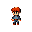 Pixel Art: character is running right (generated with AI by pixie.haus).