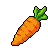 Pixel Art: different vegetables