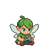 Pixel Art: pixie is playing on playstation