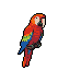 Pixel Art: set of isometric tropical animals