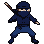 Pixel Art: ninja runs