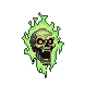 Toxic Flame Skull: Sinister Laugh, Infernal Glow