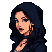 Pixel Art: beautiful thief, animated portrait