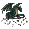 Emerald Dragon's Ancient Perch: Watchful Power